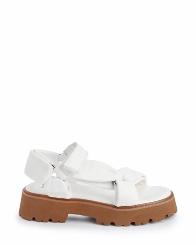 Platform leather sandals