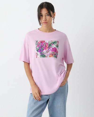 Floral print loose-fit t-shirt