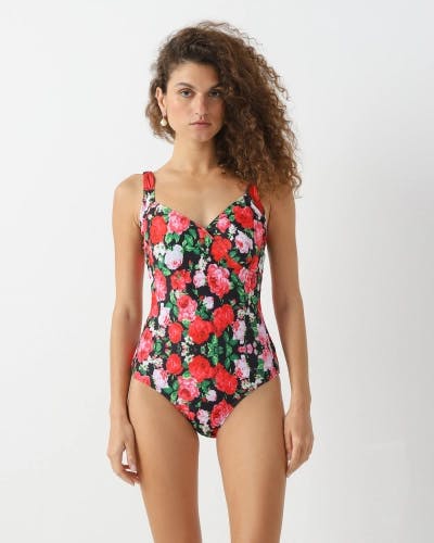 Floral print swimsuit