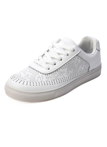 Casual leather sneakers for women