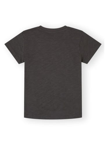 Ash-grey printed cotton t-shirt for boys