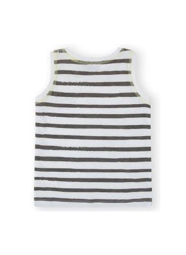 Striped sleeveless t-shirt for boys
