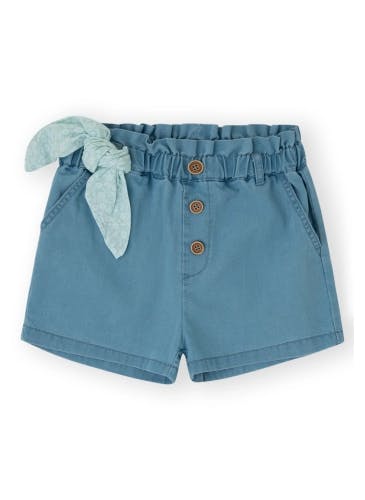 Blue denim shorts for girls
