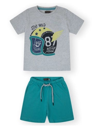 Comfortable summer t-shirt and shorts set for boys