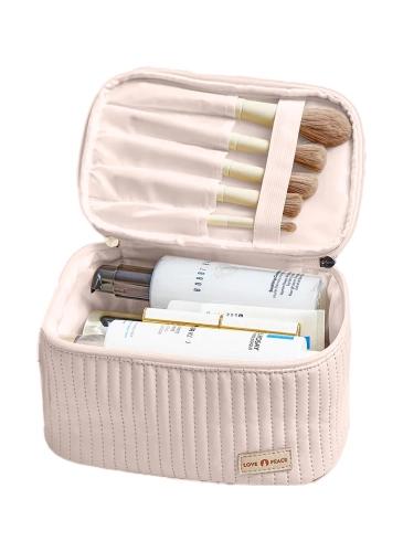 Travel PU quilted cosmetic bag