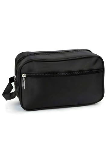 Compact pouch bag with wrist strap