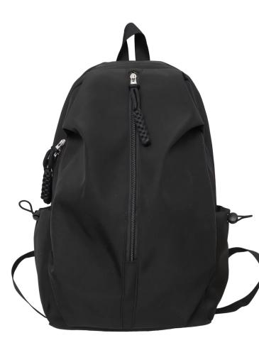 Black stylish versatile backpack with multiple compartments