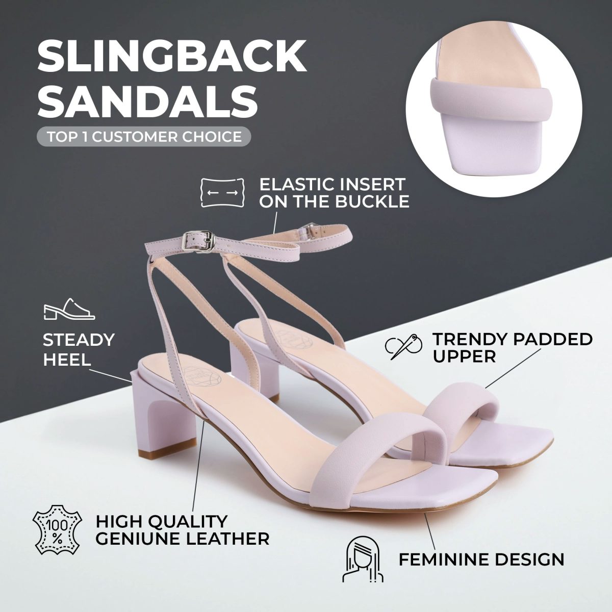 Slingback sandals