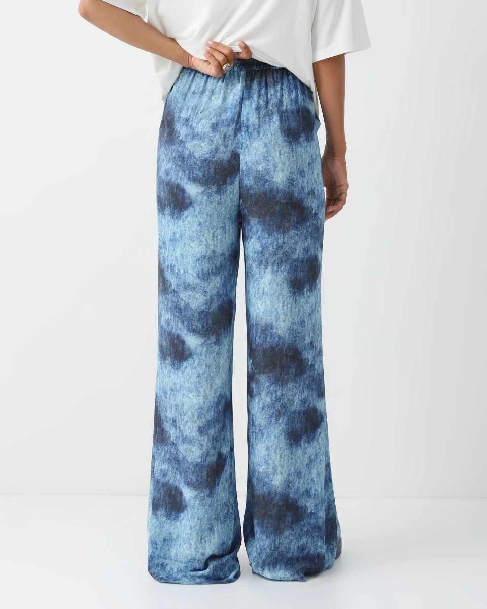 Loose-fit gradient pants