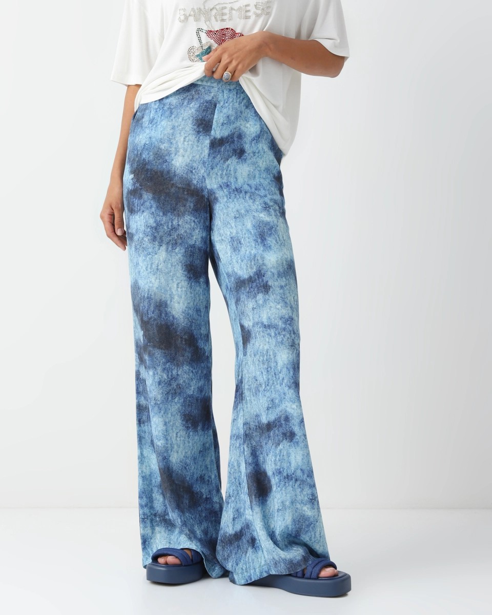 Loose-fit gradient pants