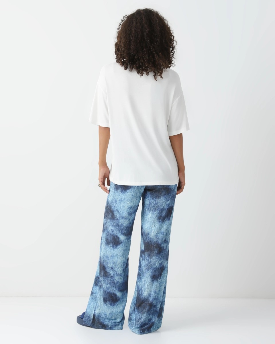 Loose-fit gradient pants