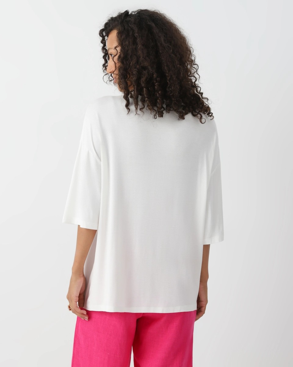 Crystal-embellished loose-fit t-shirt