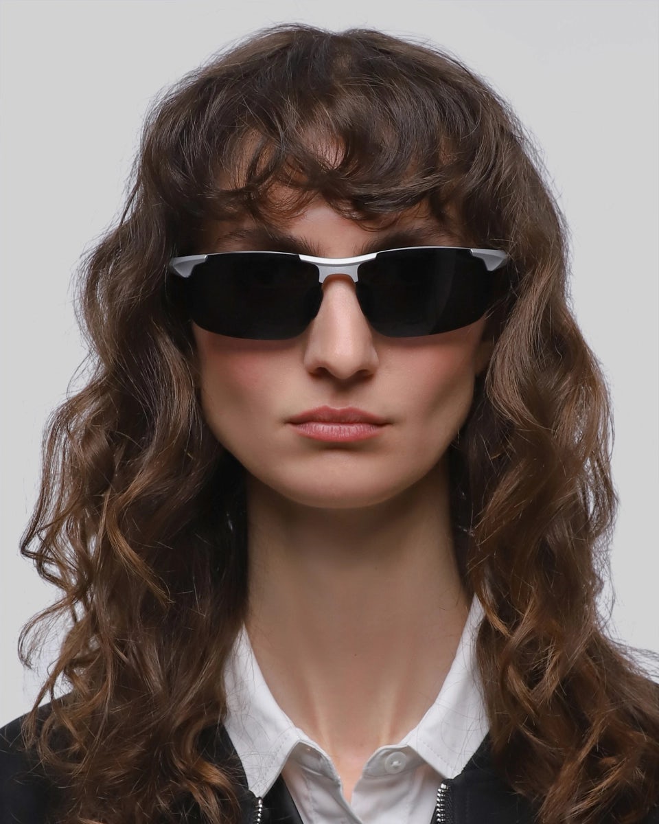 Sport polarized oval unisex sunglasses