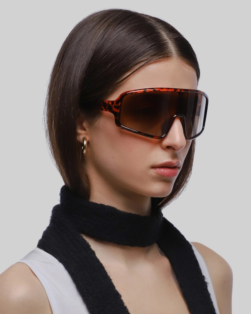 Polarized windproof tortoiseshell unisex sunglasses
