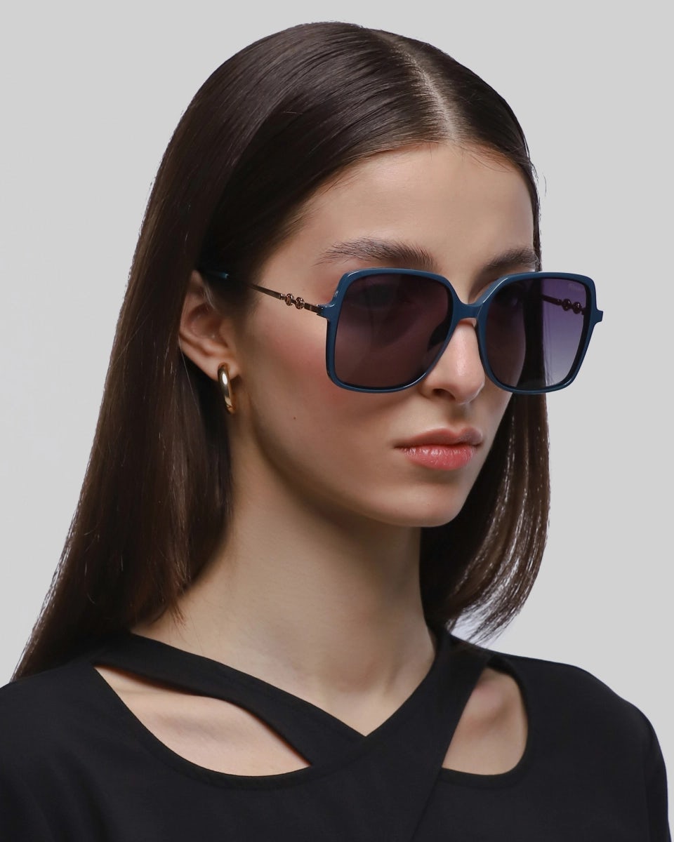 Oversized square polarized unisex sunglasses, UV400