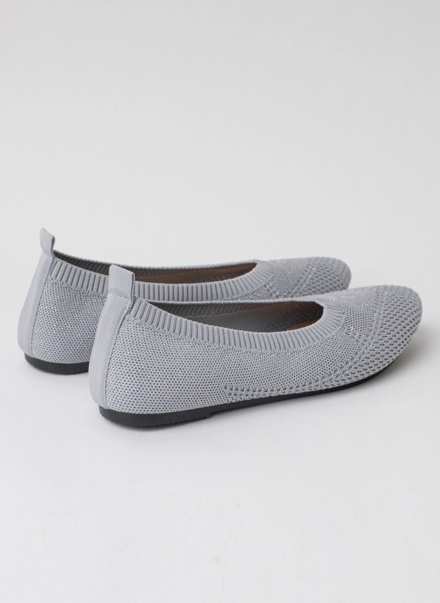 Breathable round toe ballet flats