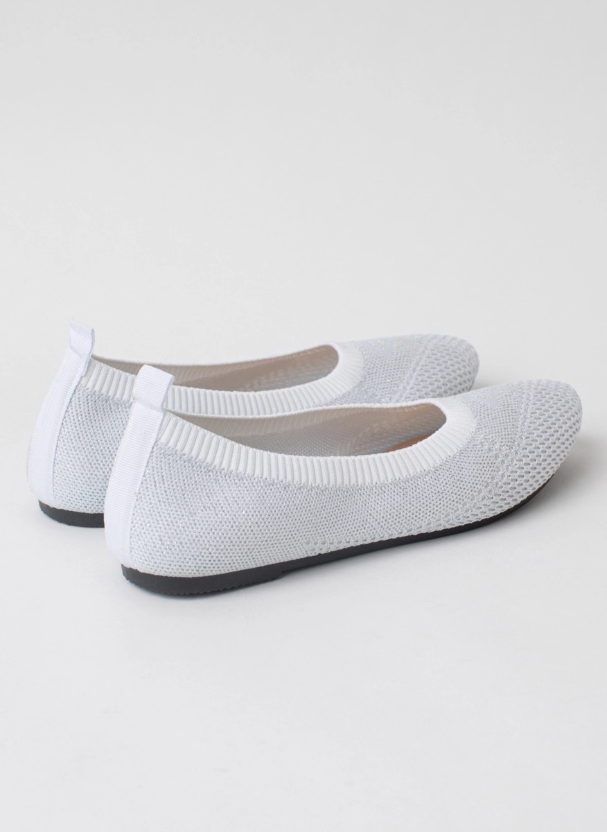 Breathable round toe ballet flats