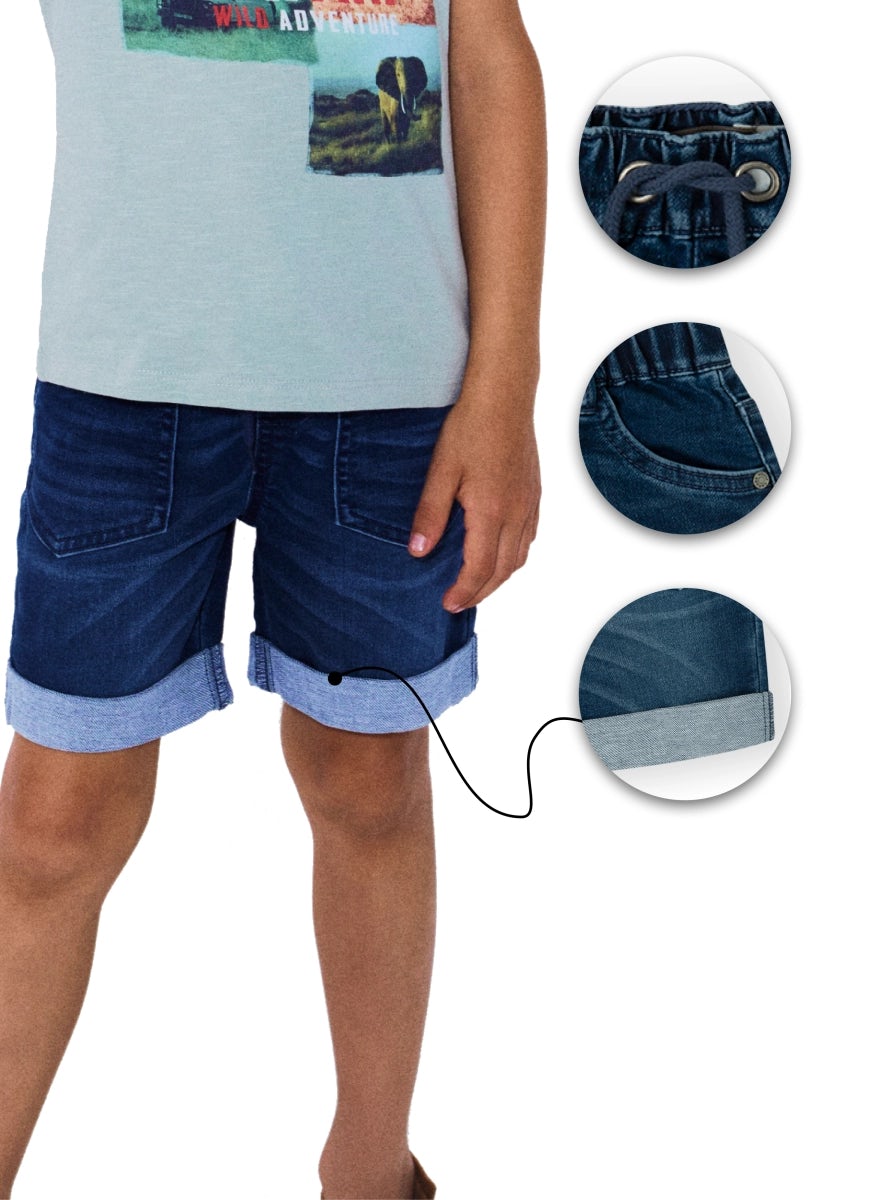 Denim bermuda shorts for boys