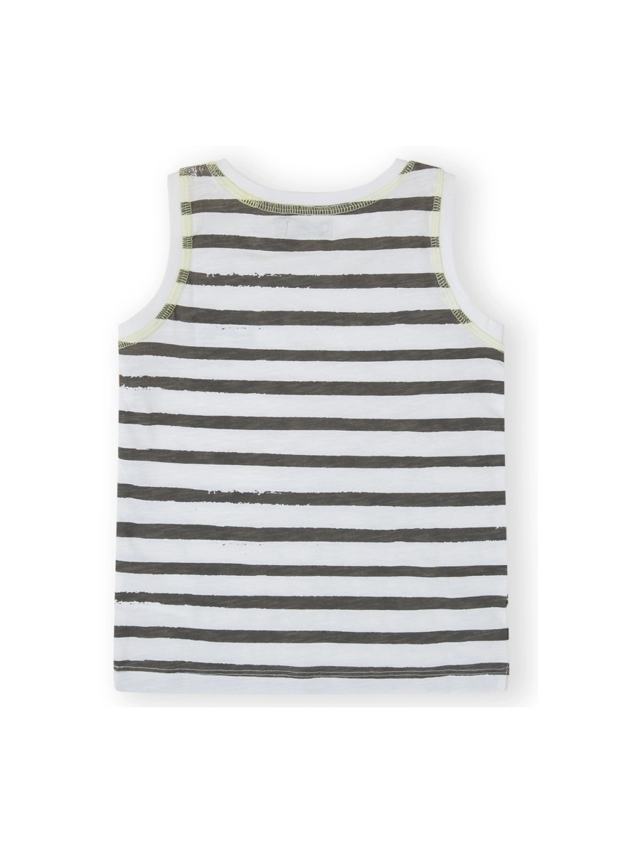 Striped sleeveless t-shirt for boys