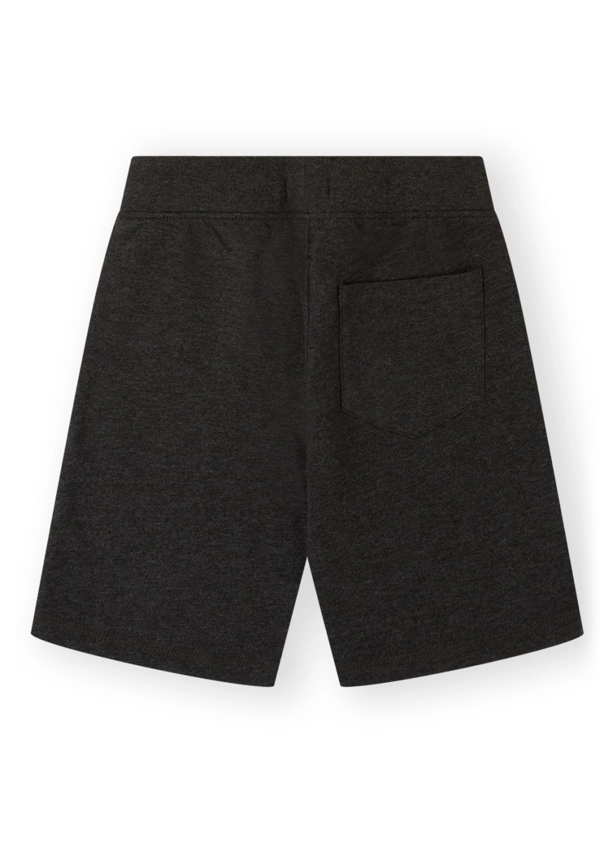 Dark grey melange bermuda shorts for boys