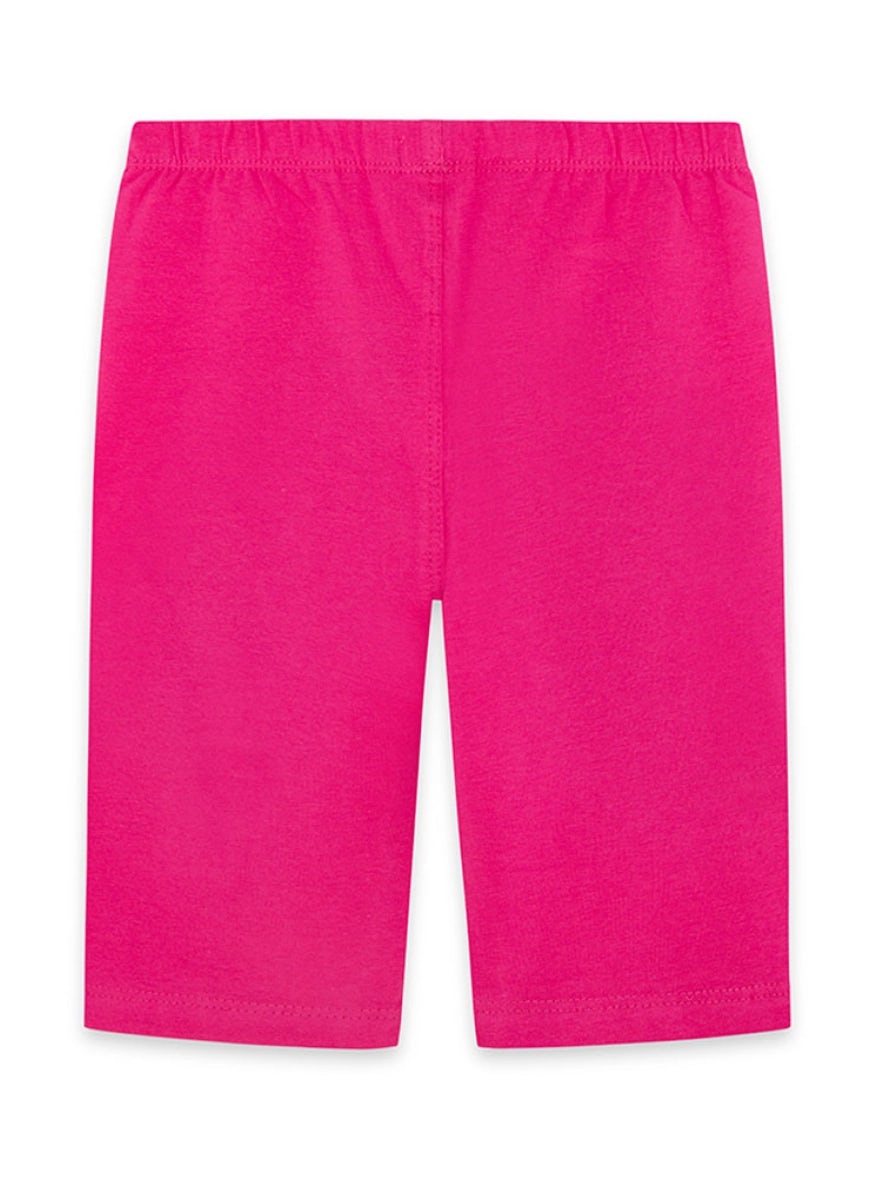 Fuchsia cotton cycling shorts for girls