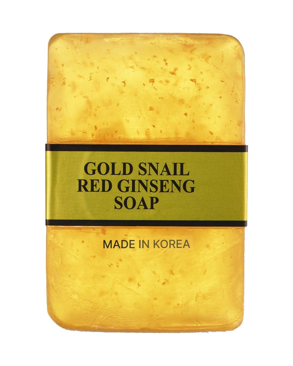 Natural red ginseng face & body soap bar, 90 g