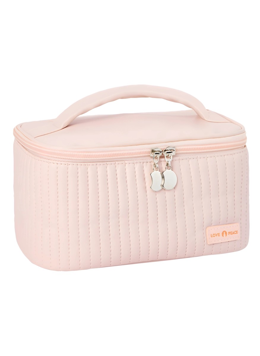 Travel PU quilted cosmetic bag