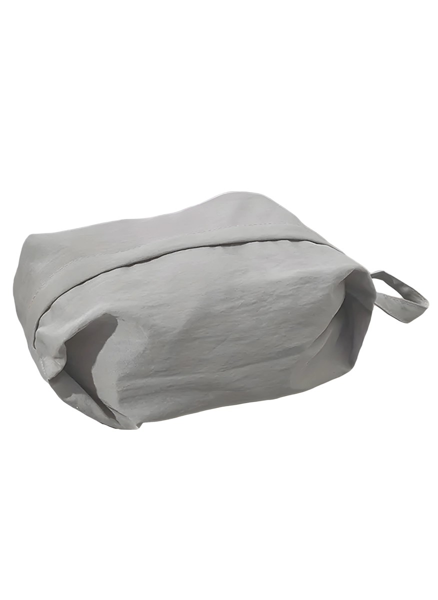 Gray organizer bag with handle