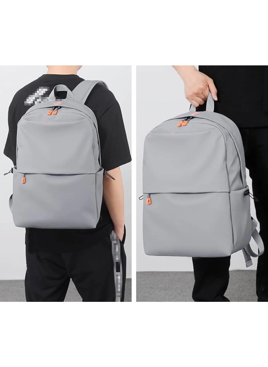 Gray spacious modern backpack