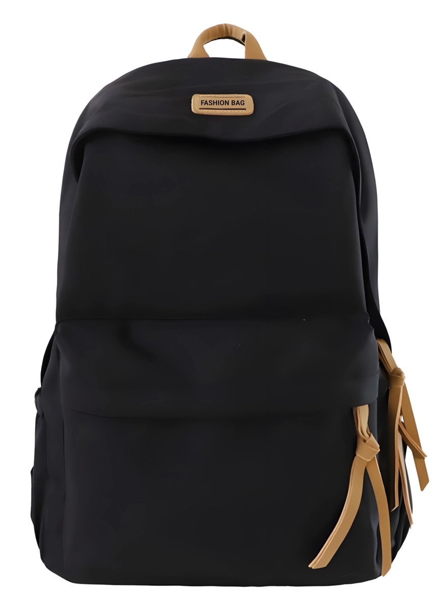 Black versatile durable backpack with water-repellent