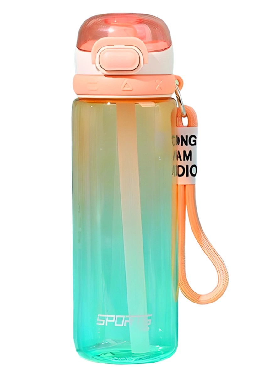 Leak-proof orange water bottle, 750 ml