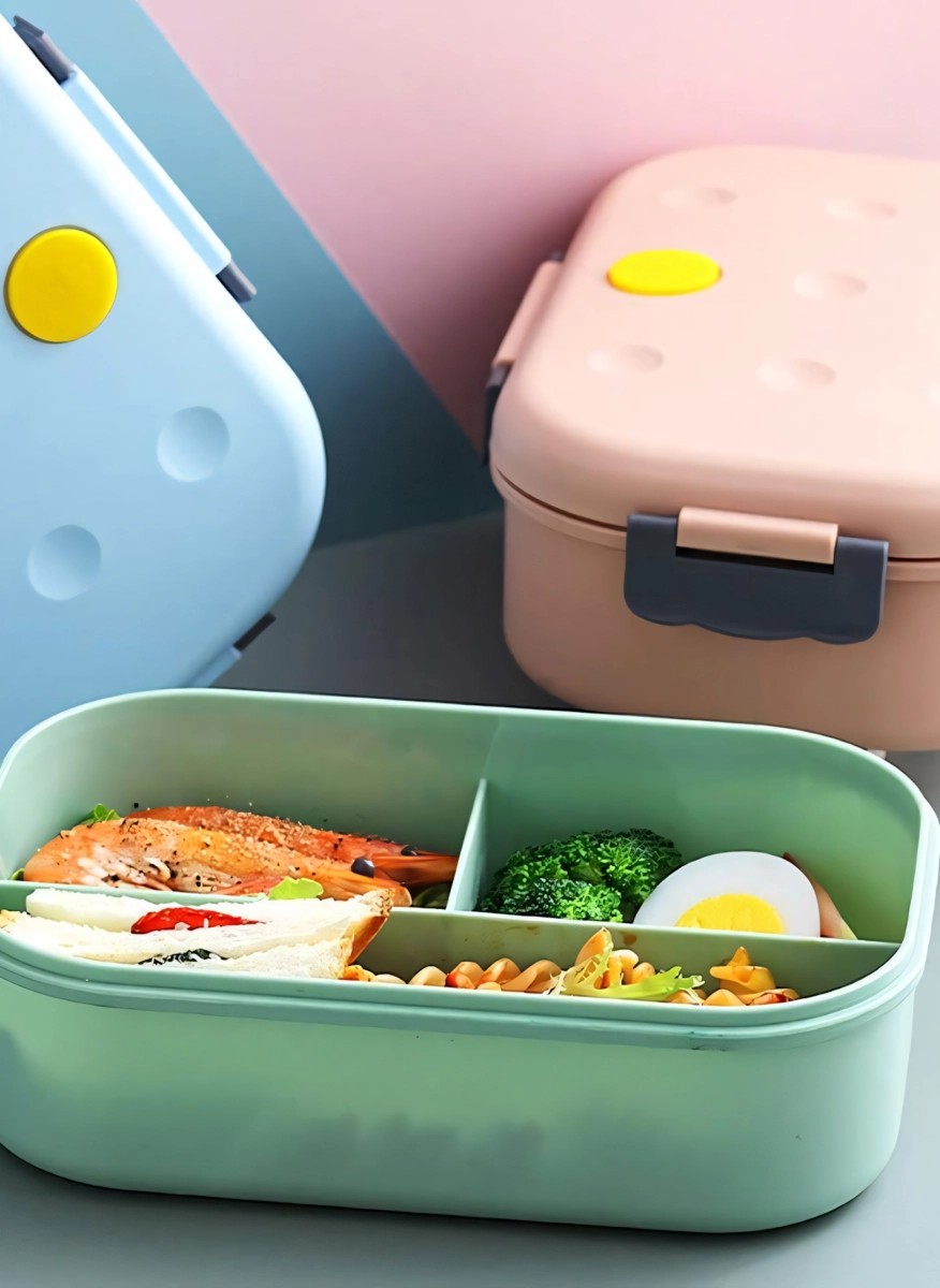 Spacious mint green lunch box, 20.2*14*7.4